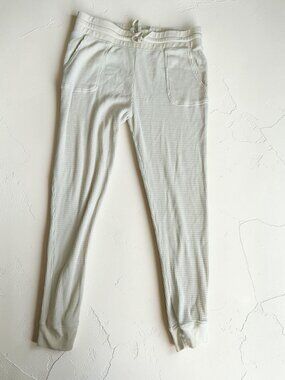 HARD TAIL Cream Waffle Knit Joggers Pants Size Large